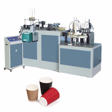 Disposable paper coffee cup sleeve making machine